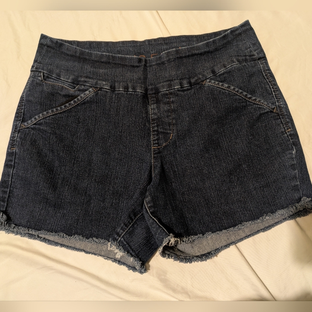 Jag Jeans Midnight Blue Frayed Hem Shorts